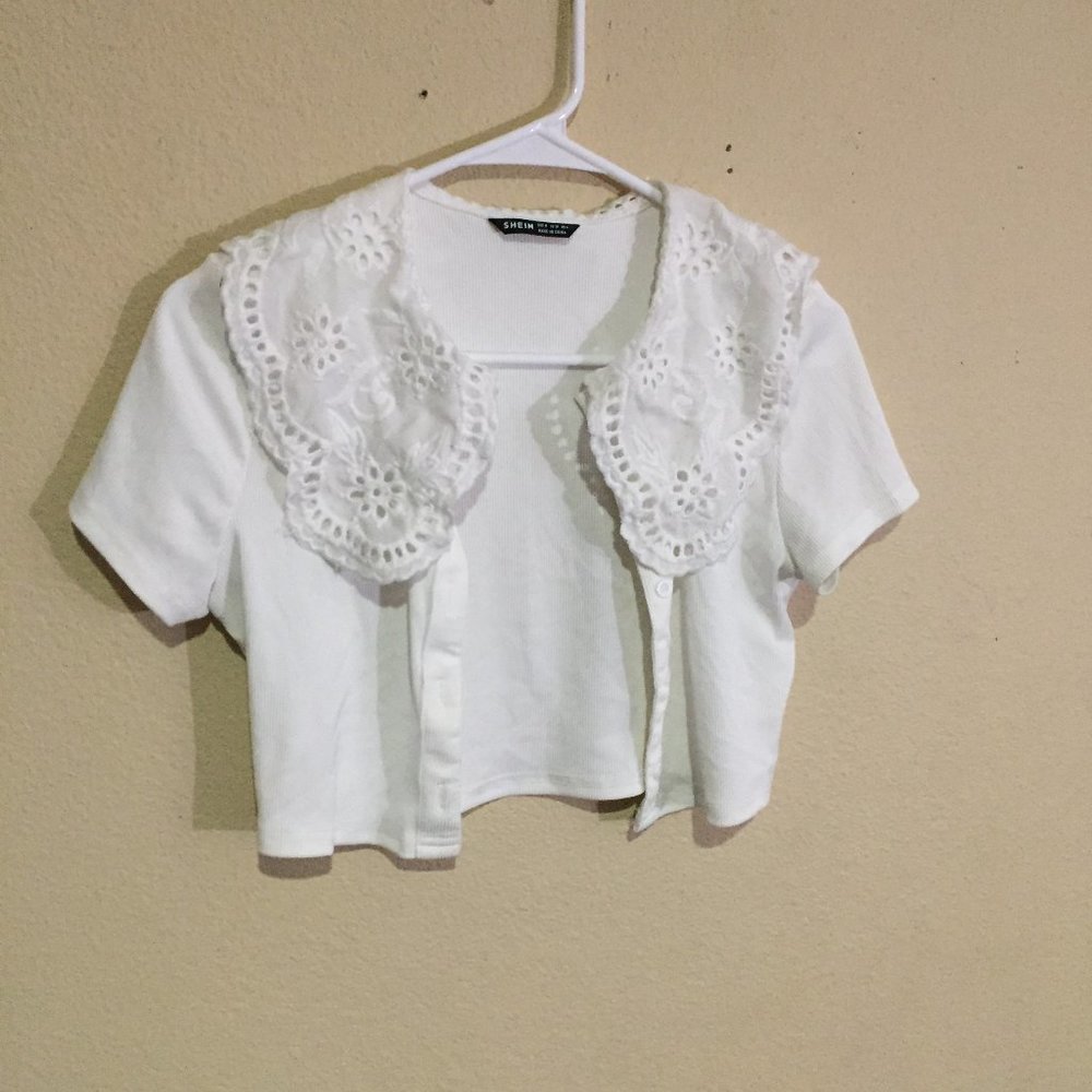 Shein White Top - Picture 1 of 7